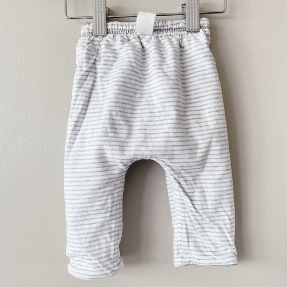 GAP sweatpant reversible 0-3m marled salt & pepper unisex grey & white - Picture 5 of 17